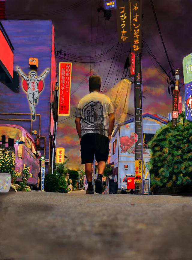 shray in osaka — the finished painting